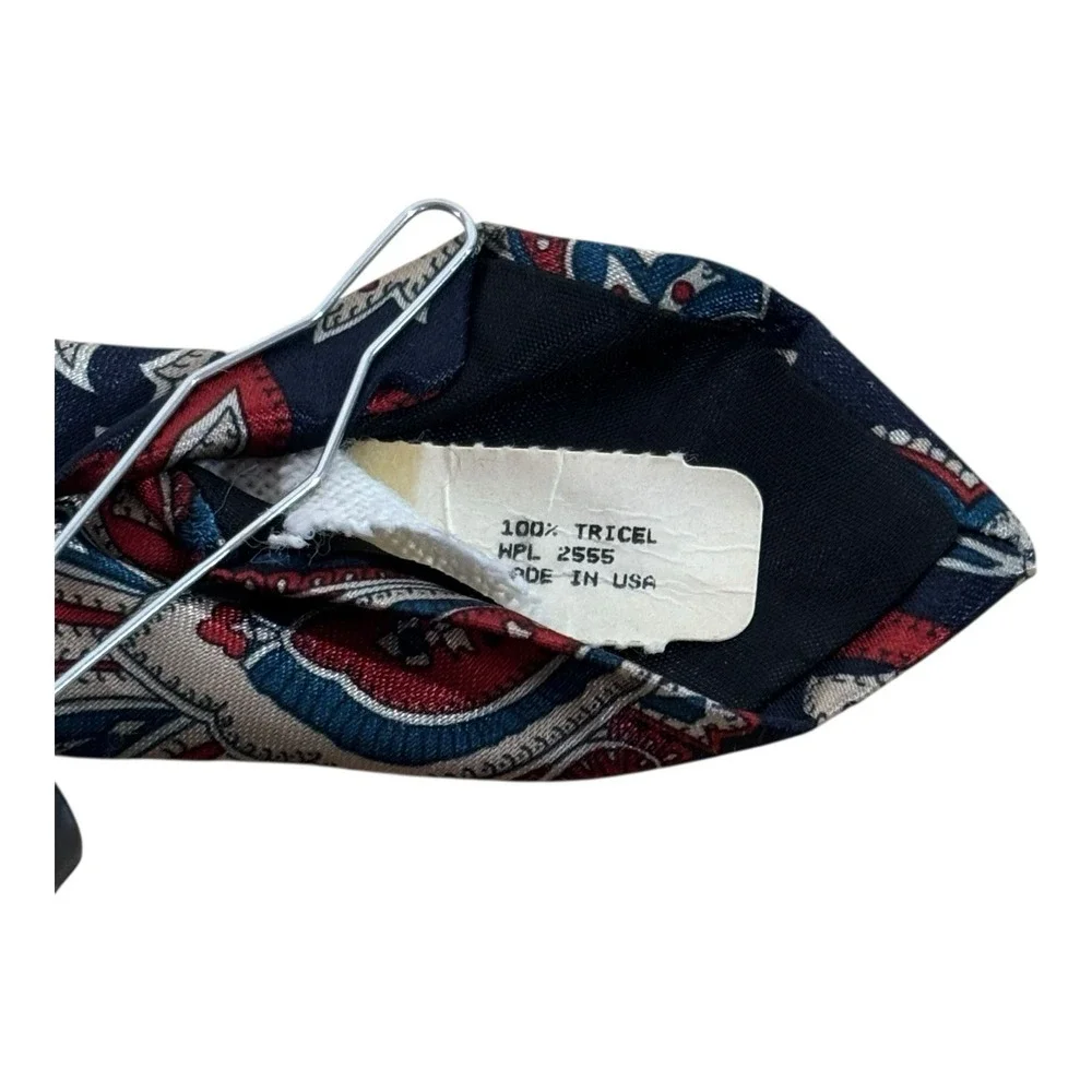 Etienne Aigner Classic Tie‎ Paisley Design Navy Blue Red Teal White